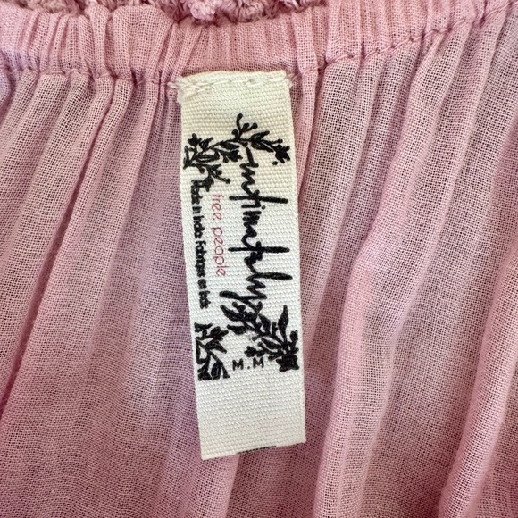 Free People Pink Lace Trim Maxi Dress - Picture 11 of 11